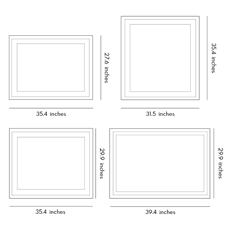 Bathroom Vanity Mirror Lights Smart LED Rectangular
