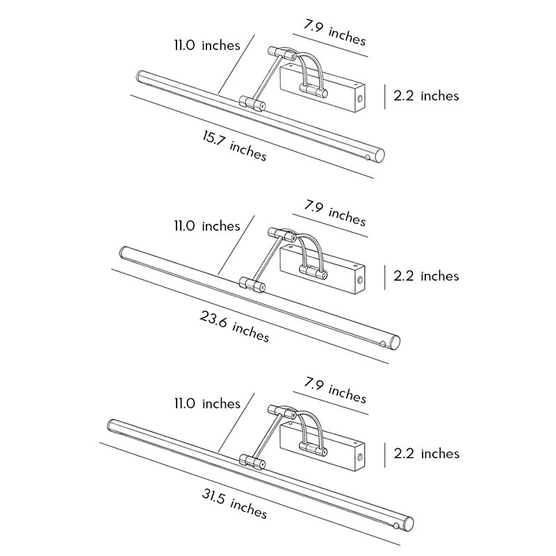 Bathroom Vanity Light Bars Mid-Century Motion Sensor