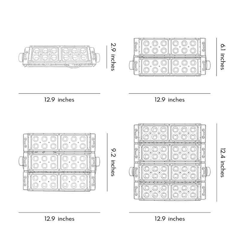 LED Flood Light Lamps Modular Waterproof Outdoor