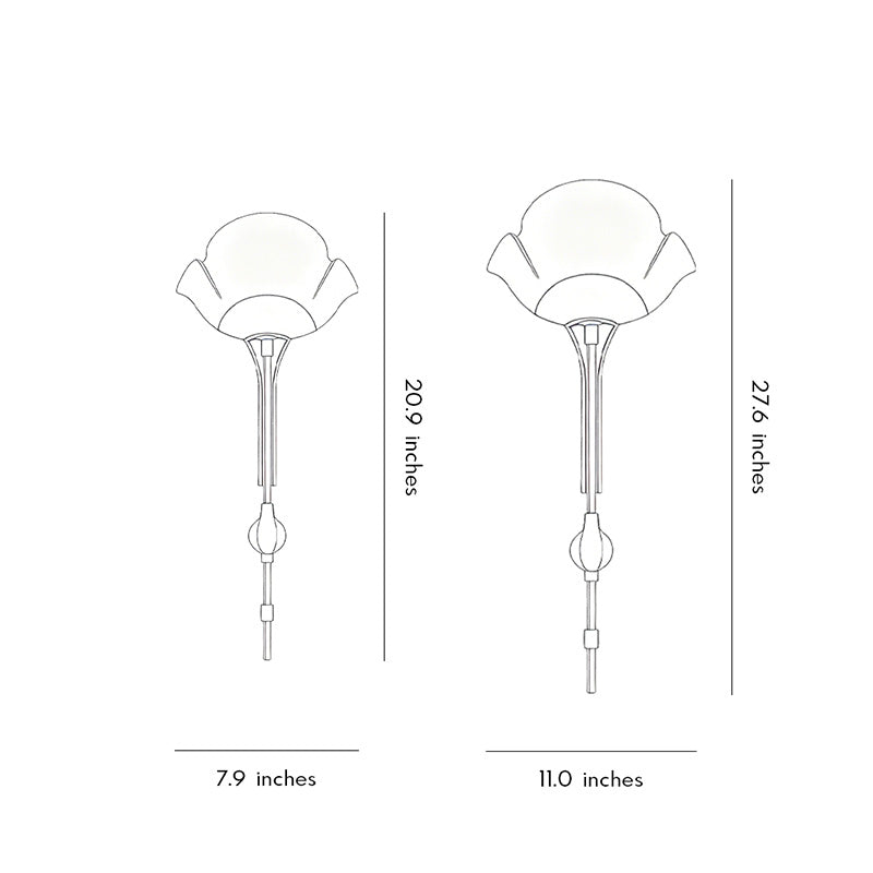 Floral Wall Light Modern Luxury Long-Arm Artistic