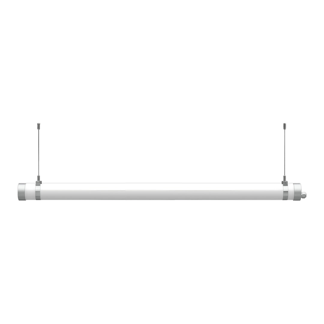 Round Linear Pendant Light LED Metal Integrated