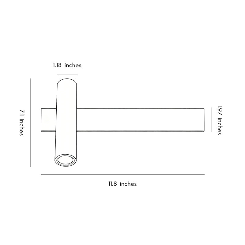 Linear Wall Sconces and Spotlight for TV Background