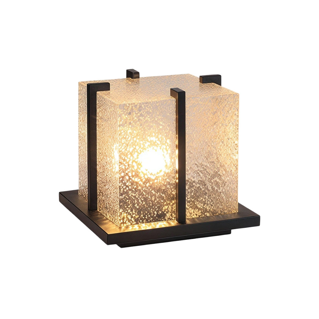 Outdoor Garden Pillar Lights Modern Metal Square