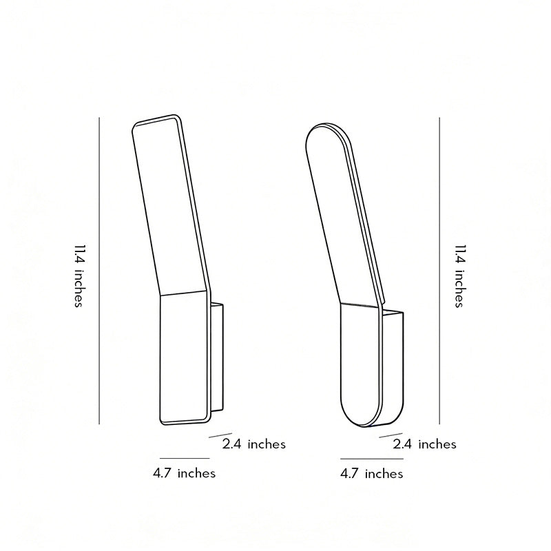 Open-Box Backlit Wall Lamp Minimalist Creative LED Aluminum