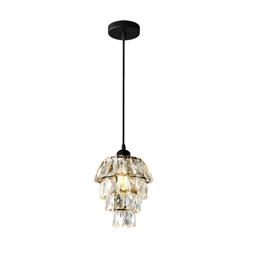 Open-Box Mini Crystal Pendant Light Modern Metal Ceiling