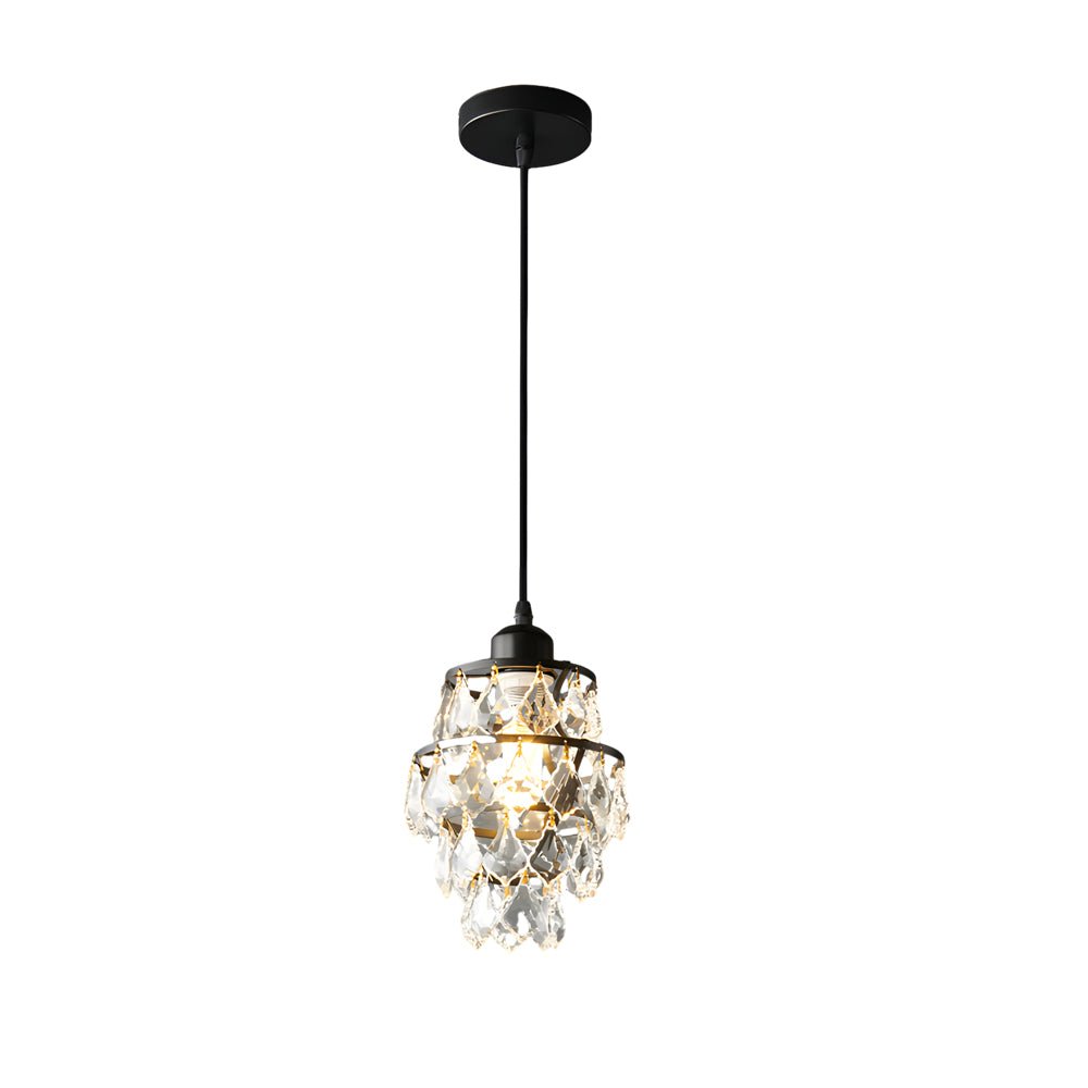 Open-Box Mini Crystal Pendant Light Modern Metal Ceiling