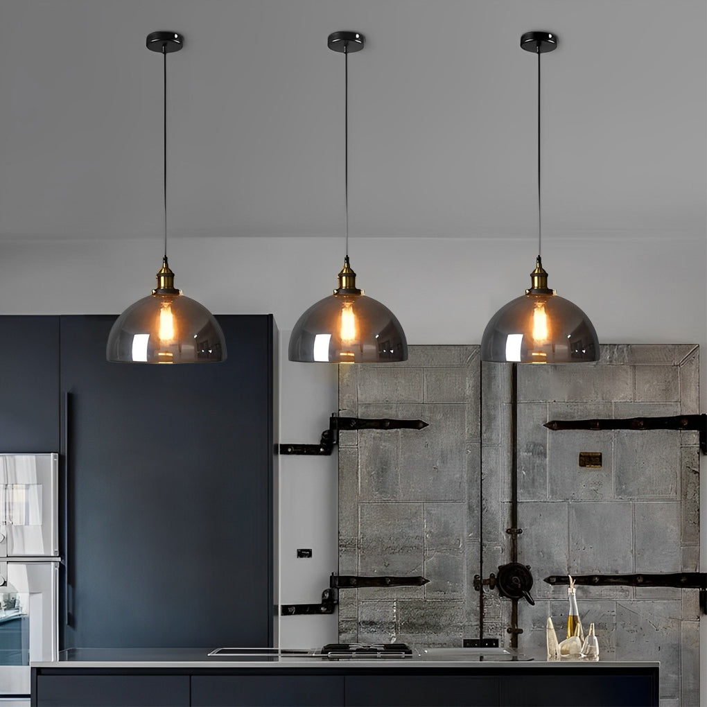 Open-Box Retro Creative Glass Electroplated Smoke Gray