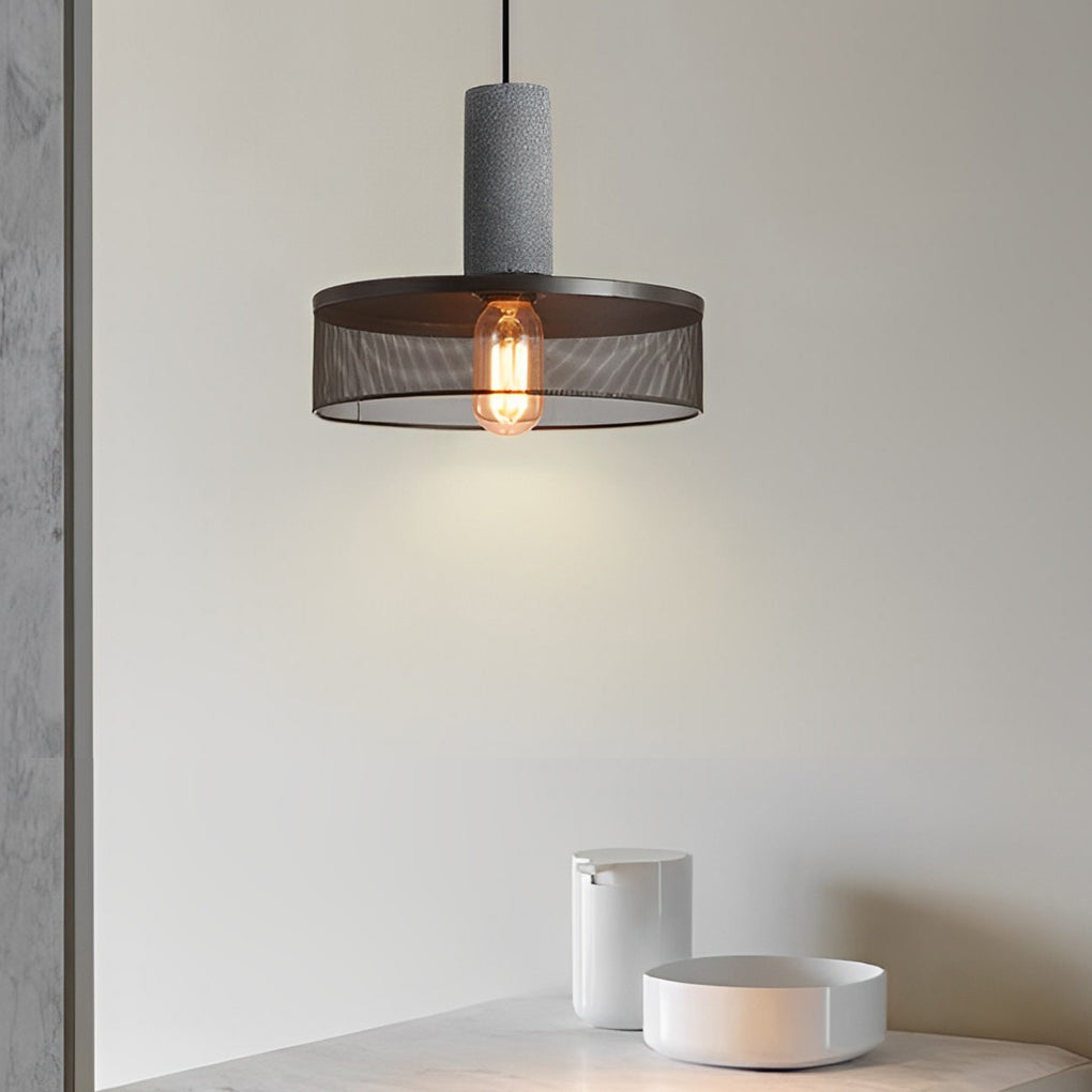 Creative Metal Meshed Black Industrial Style Pendant