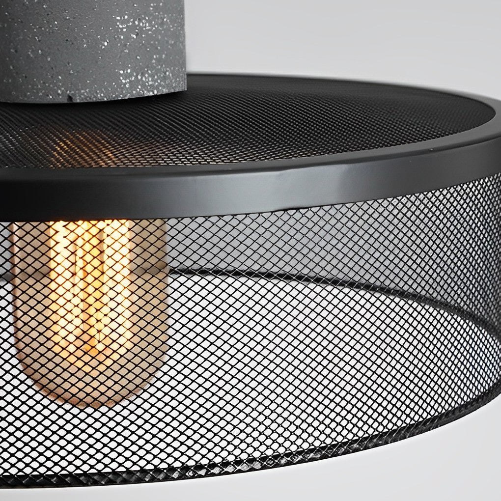 Creative Metal Meshed Black Industrial Style Pendant