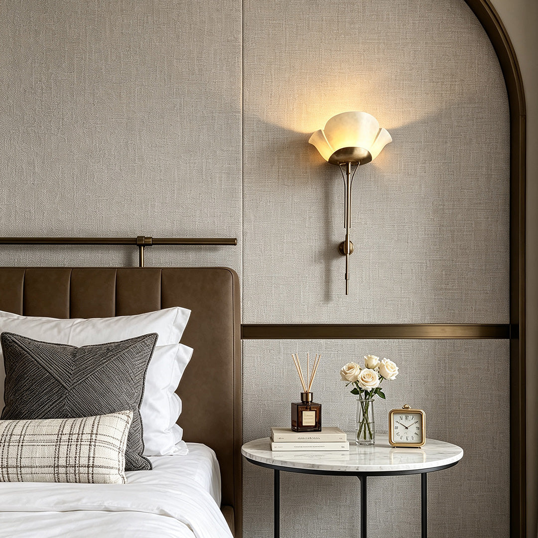 Floral Wall Light Modern Luxury Long-Arm Artistic