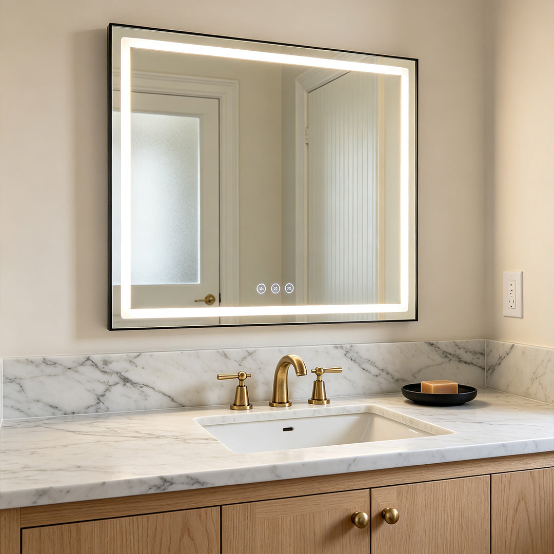 Bathroom Vanity Mirror Lights Smart LED Rectangular