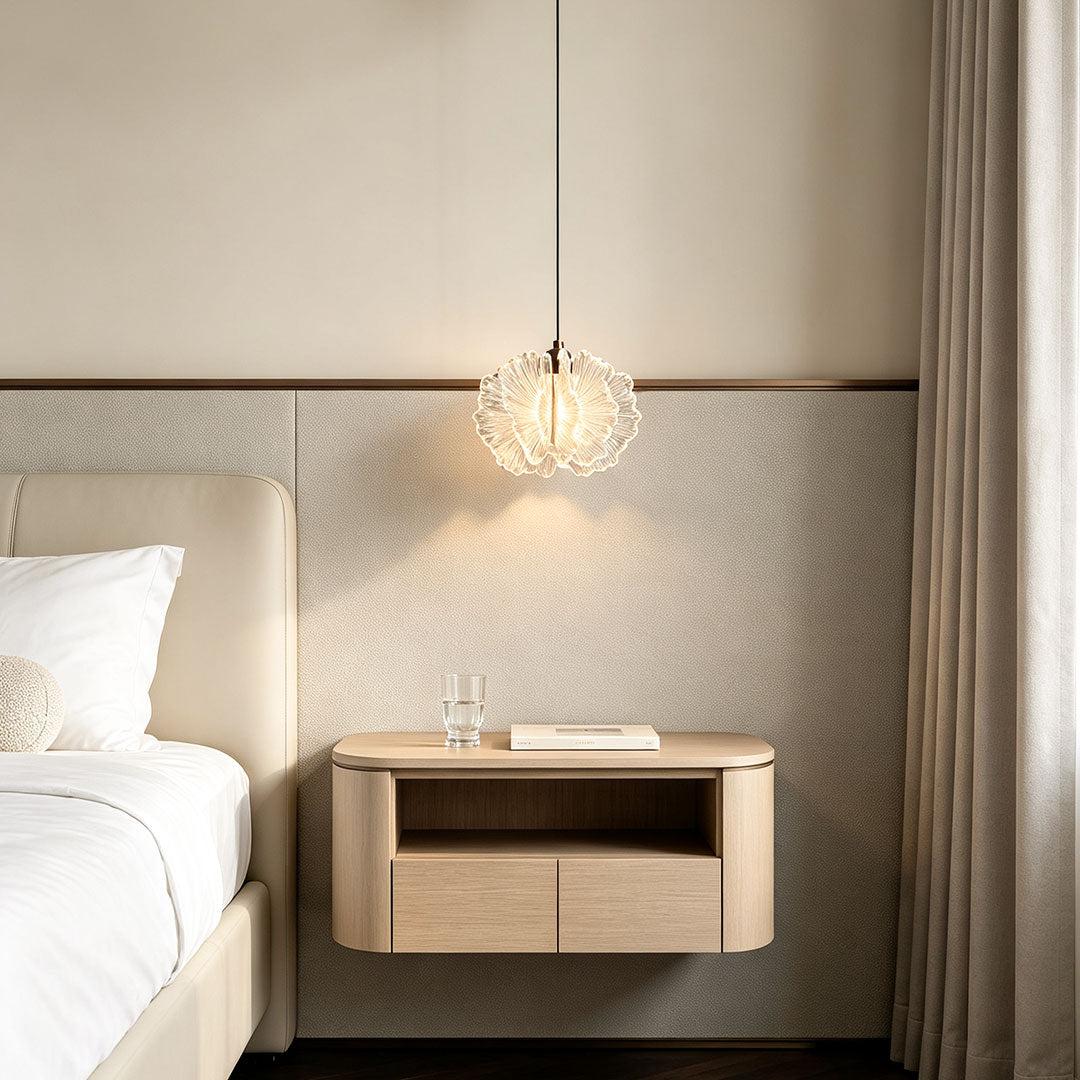 Petal Pendant Light French Cream-Style Adjustable