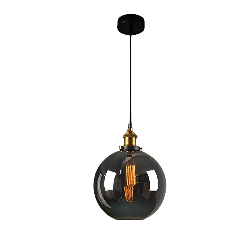 Open-Box Retro Creative Glass Electroplated Smoke Gray