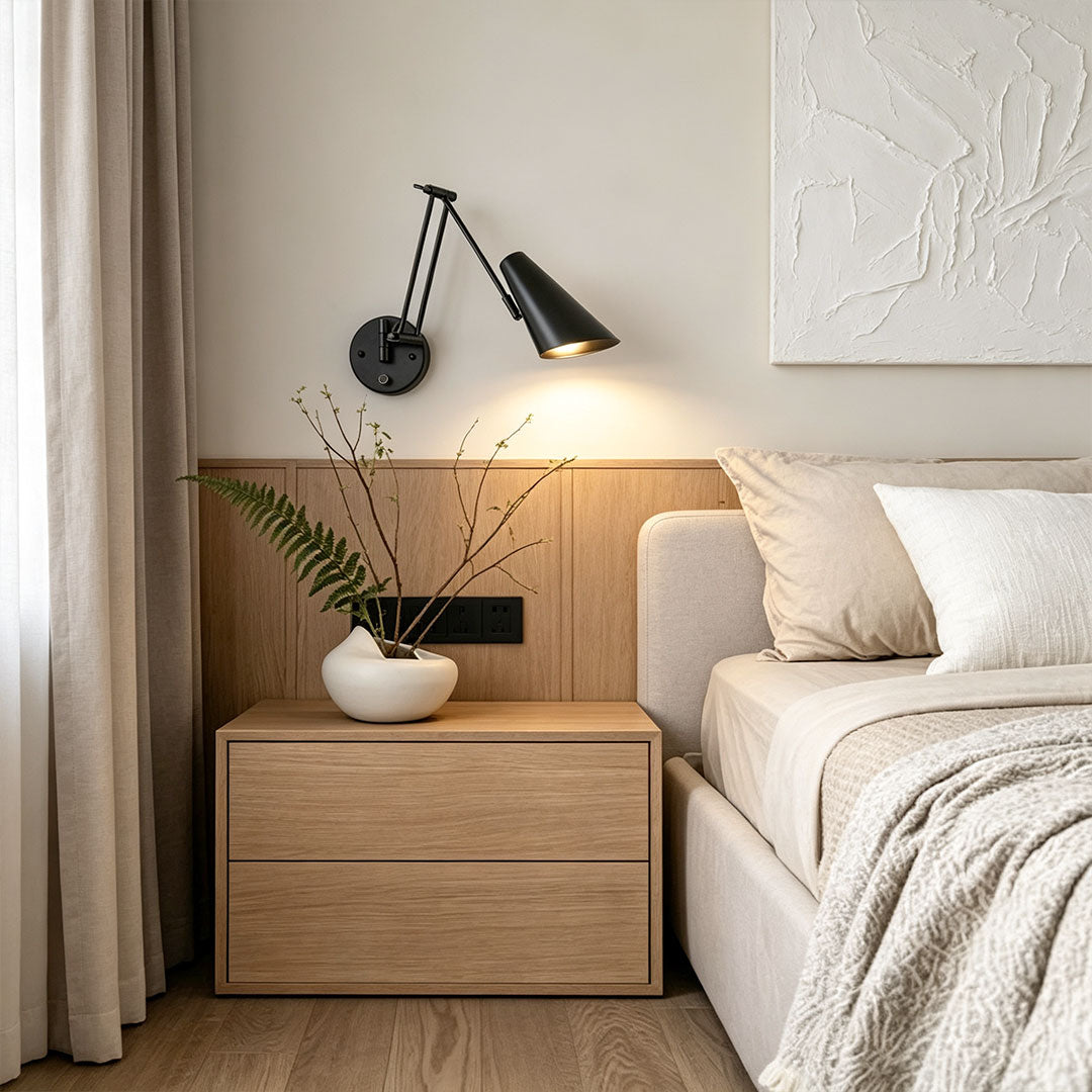 Adjustable Swing Arm Wall Sconce Nordic Minimalist