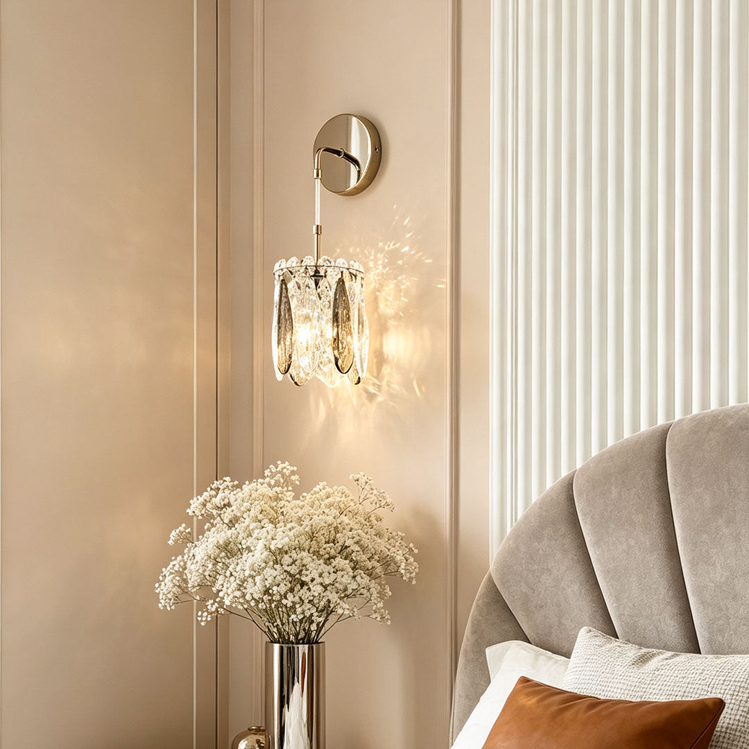 Wall Mount Pendant Light Modern Luxury Crystal