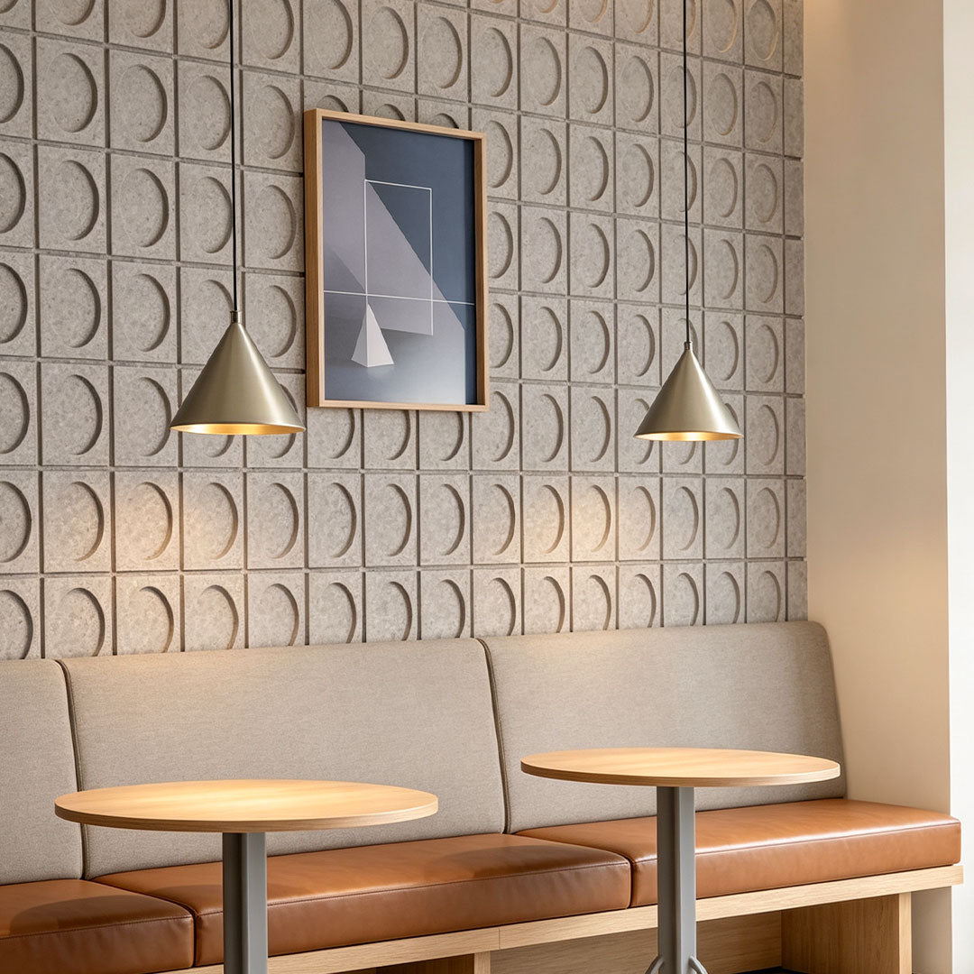 Silver Metal Pendant Light Italian Minimalist