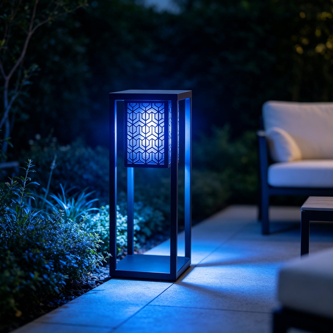 Black Bollard Garden Lights Outdoor Mosquito Killer