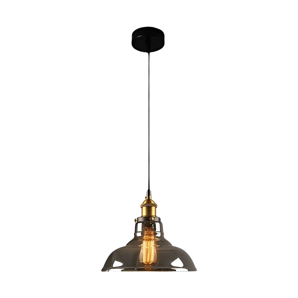 Open-Box Retro Creative Glass Electroplated Smoke Gray