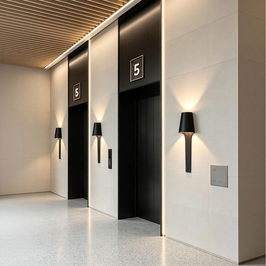 Black Wall Light Fixtures French Minimalist Metal
