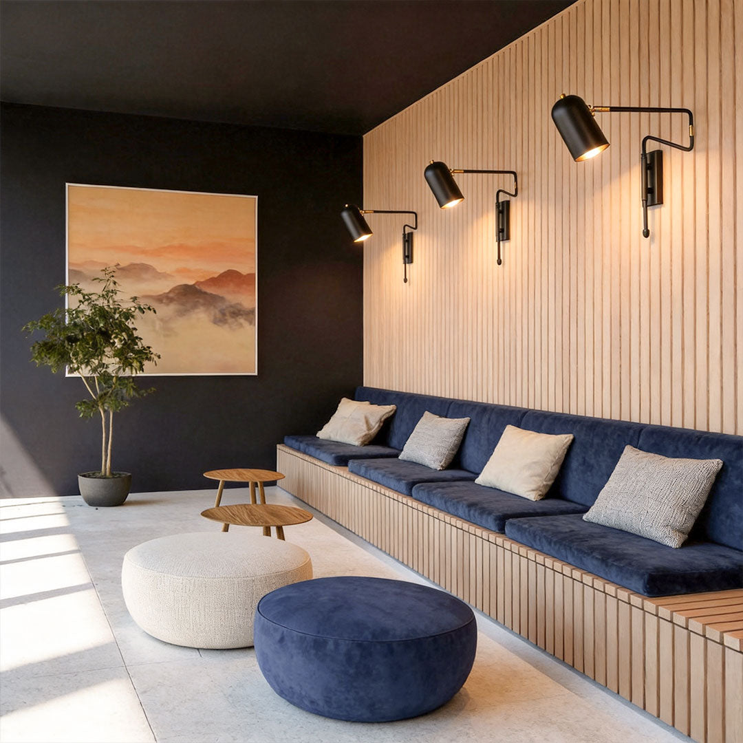 Bedroom Swing Arm Wall Sconces Nordic Adjustable