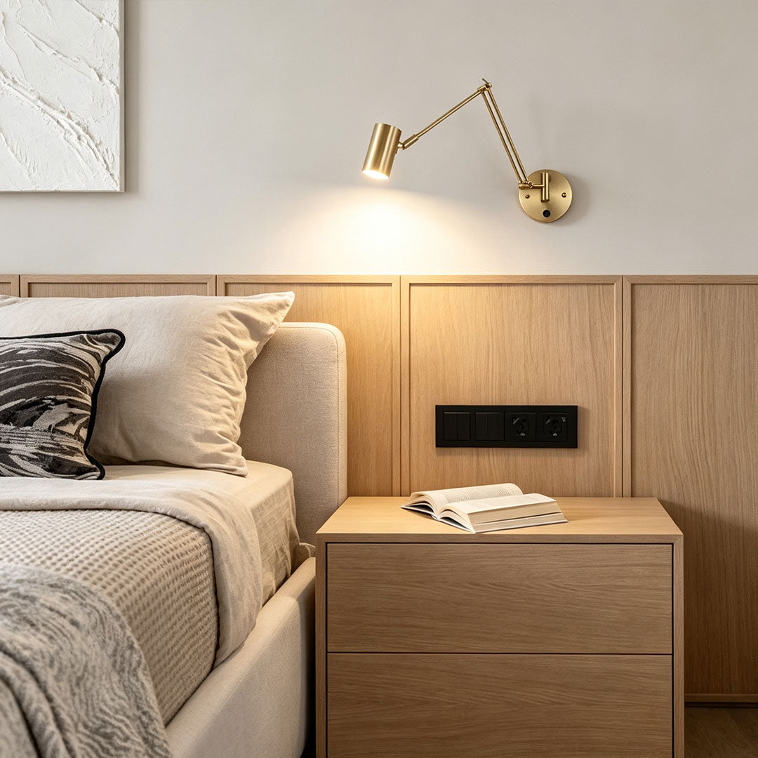 Adjustable Swing Arm Wall Sconce Nordic Minimalist