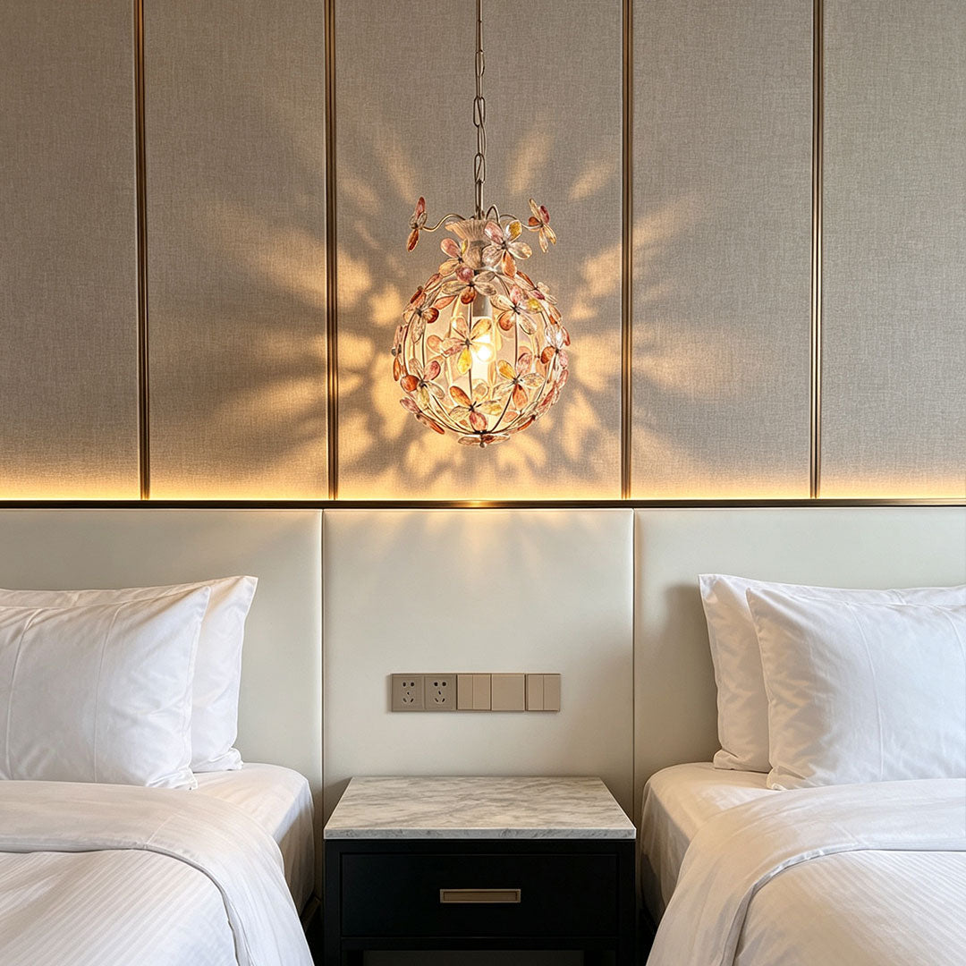 Pendant Lights with Crystals French Romantic Ceiling
