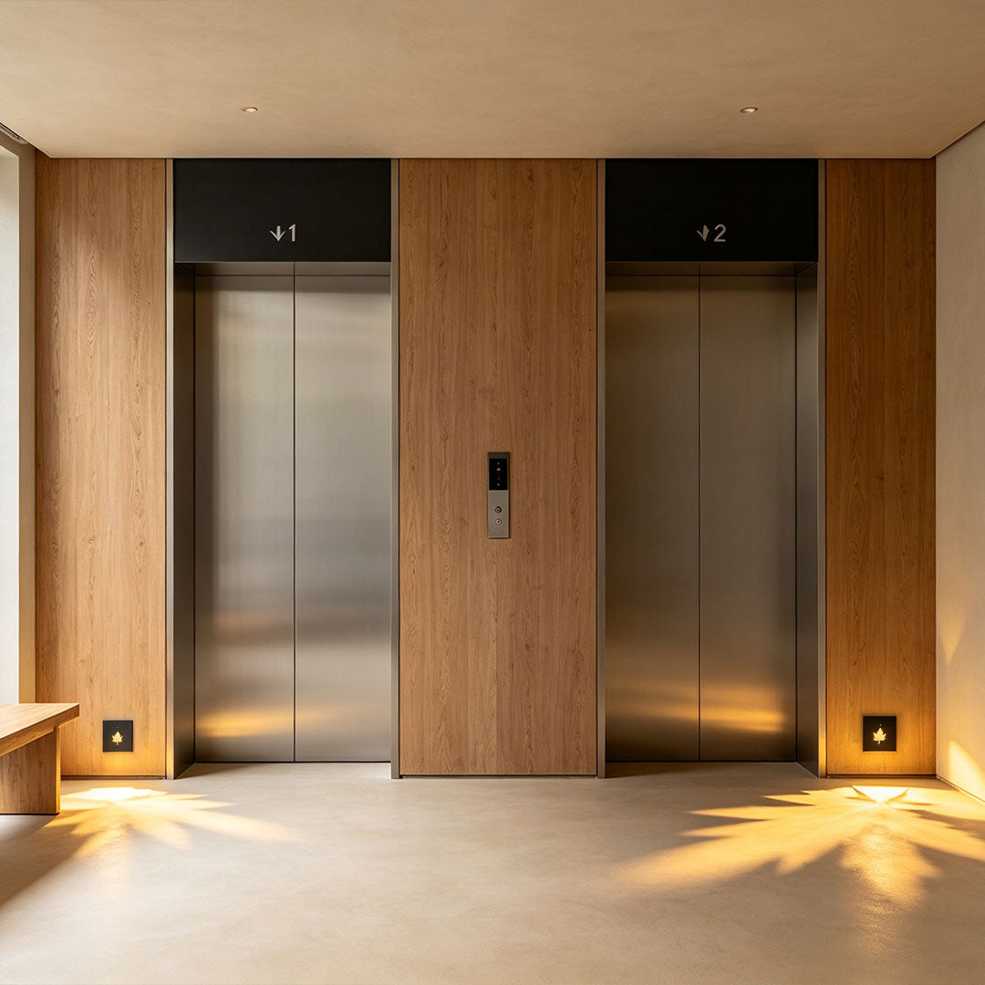 Recessed Step Lights Leaf-Pattern Motion Sensor