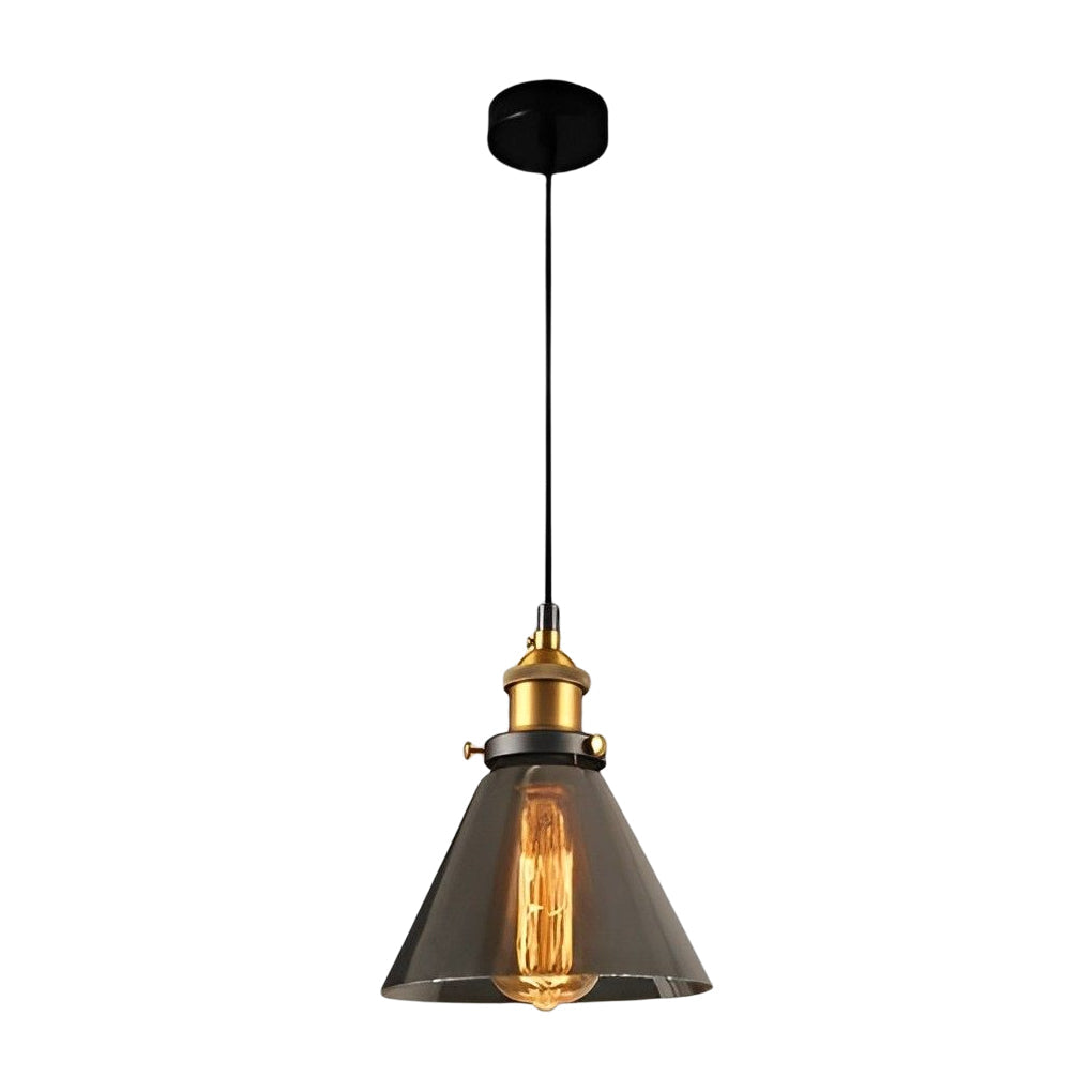 Open-Box Retro Creative Glass Electroplated Smoke Gray