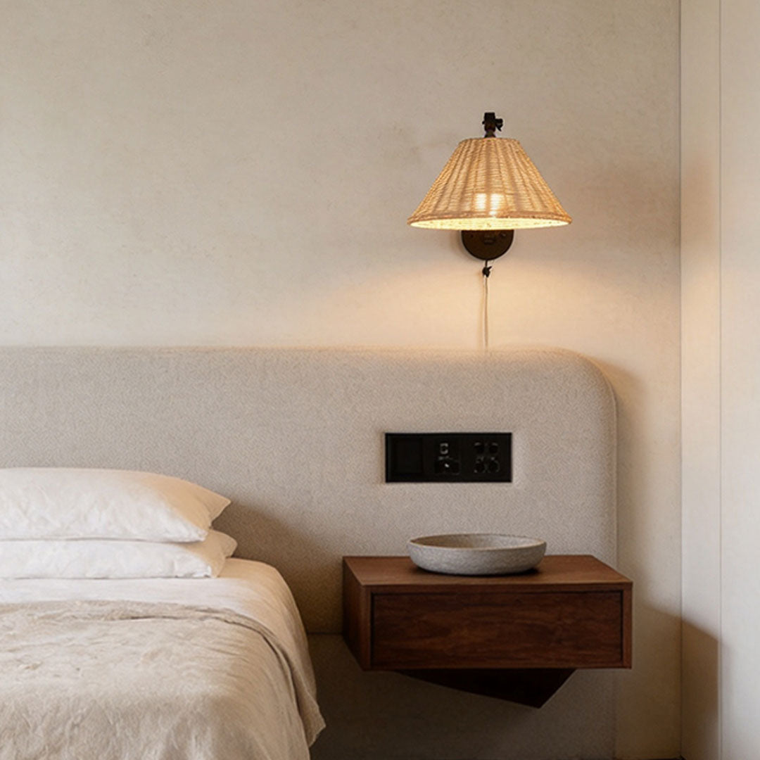 Black Swing Arm Wall Sconce Vintage Wabi-Sabi Wall