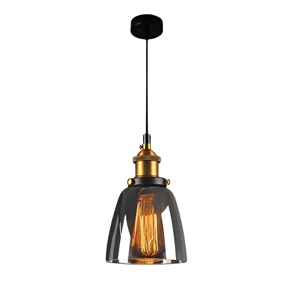 Open-Box Retro Creative Glass Electroplated Smoke Gray