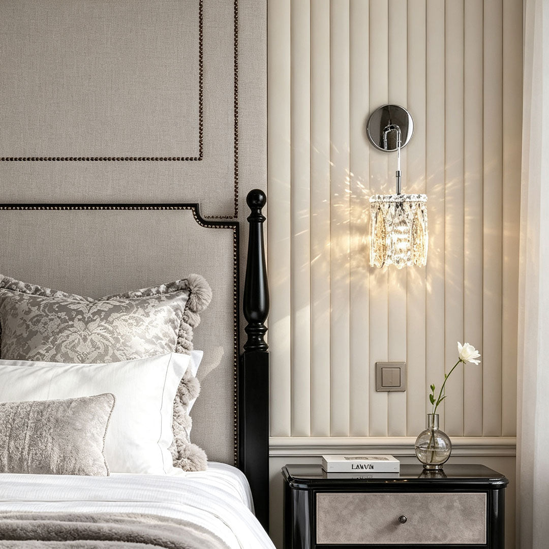 Wall Mount Pendant Light Modern Luxury Crystal