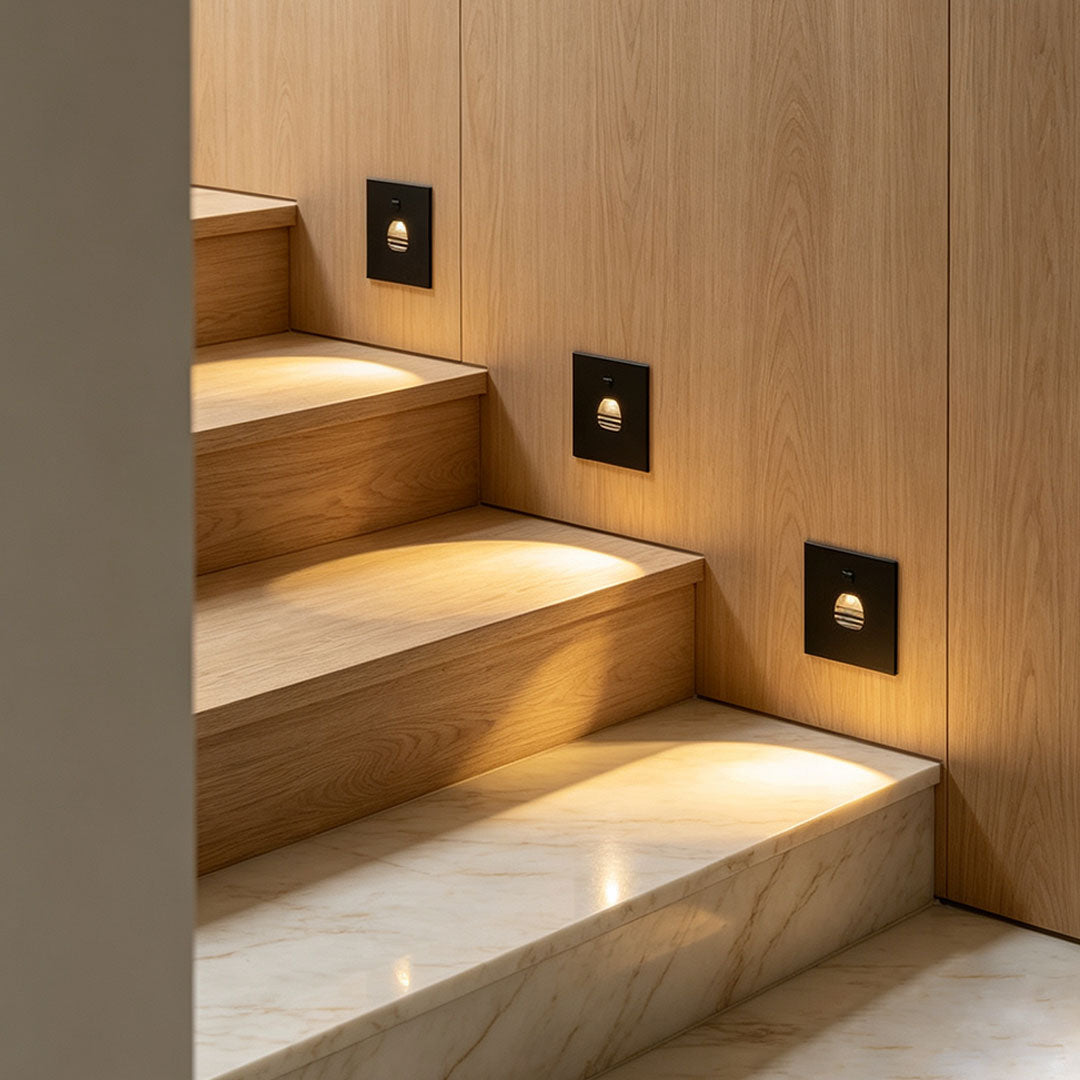 Lights for Indoor Steps Round Motion Sensor Recessed