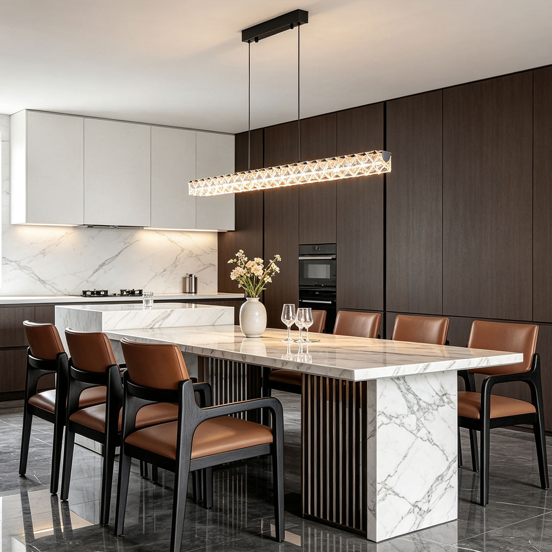 Linear Suspension Pendant Lighting Italian Adjustable Ceiling Light