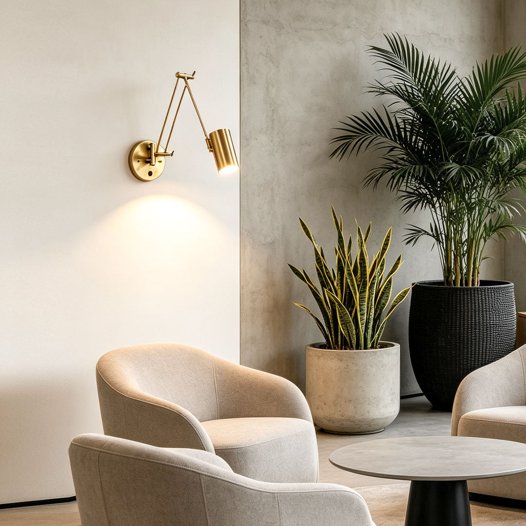 Adjustable Swing Arm Wall Sconce Nordic Minimalist