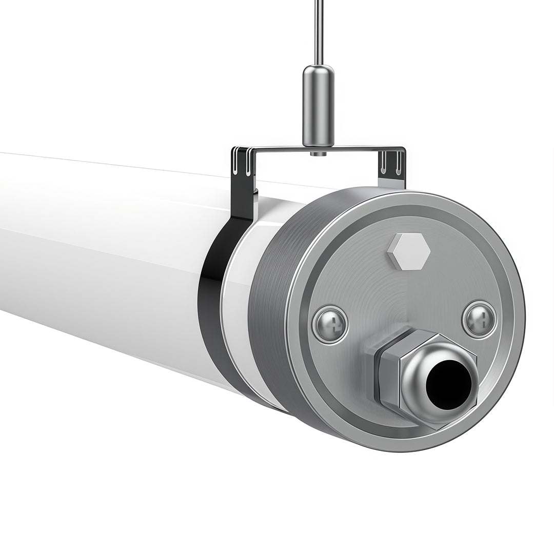 Round Linear Pendant Light LED Metal Integrated