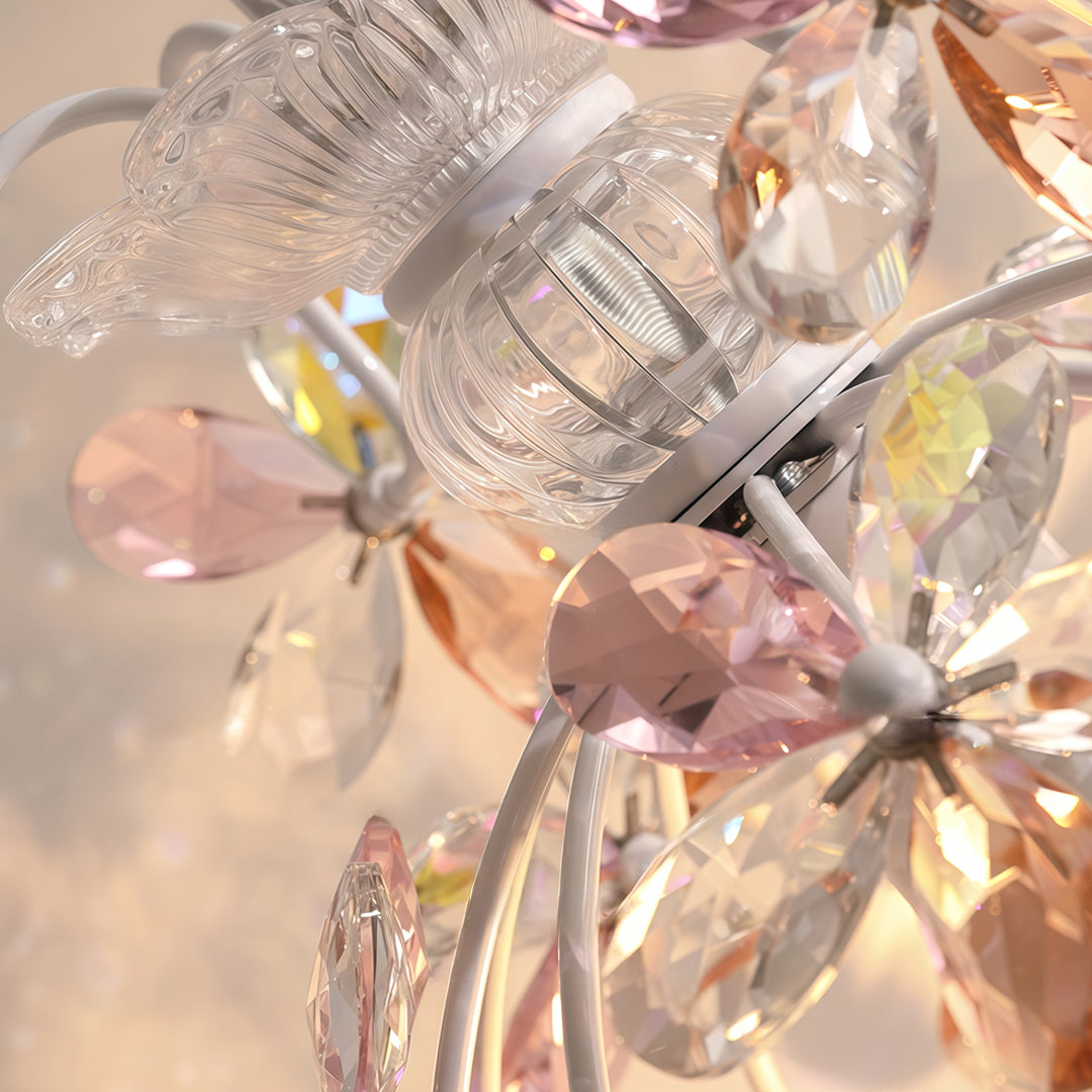 Pendant Lights with Crystals French Romantic Ceiling