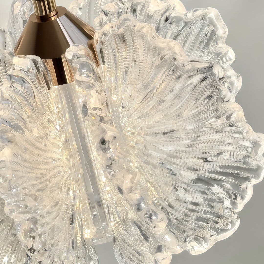 Petal Pendant Light French Cream-Style Adjustable