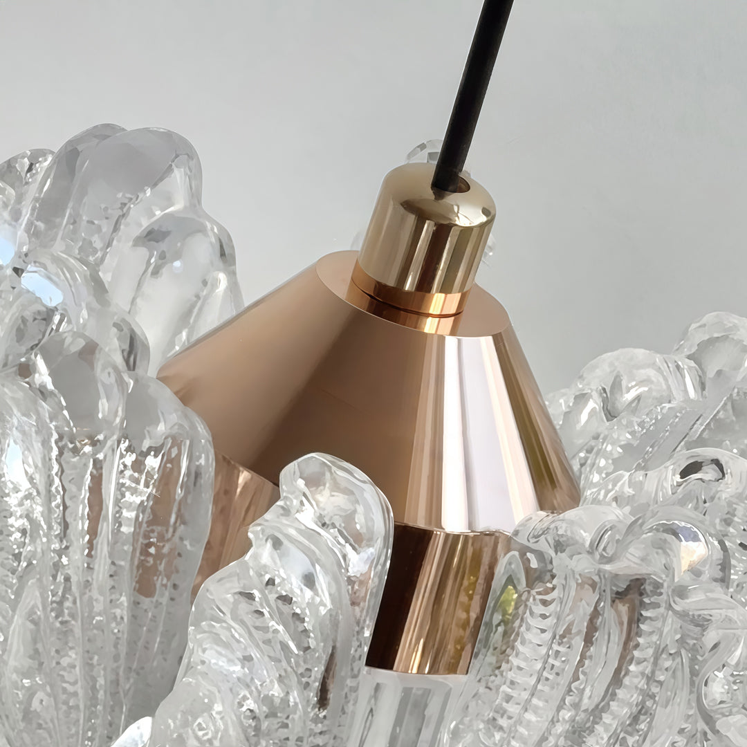 Petal Pendant Light French Cream-Style Adjustable
