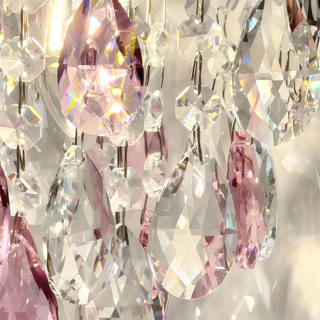 Crystal Pendant Light Fixtures French Luxury Ceiling