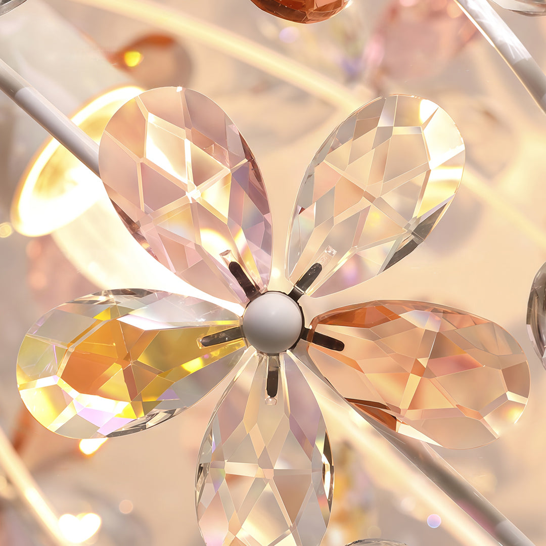 Pendant Lights with Crystals French Romantic Ceiling