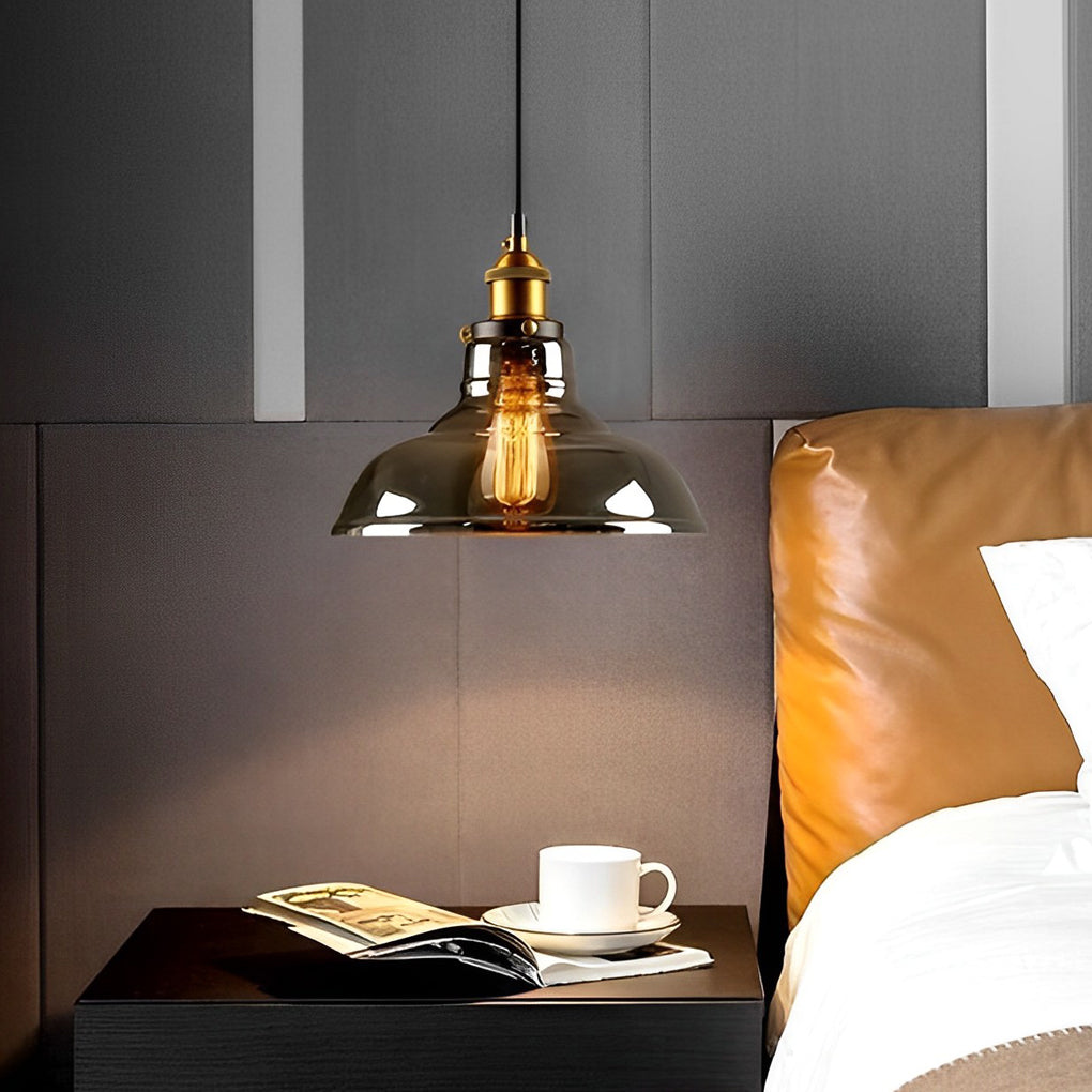 Open-Box Retro Creative Glass Electroplated Smoke Gray