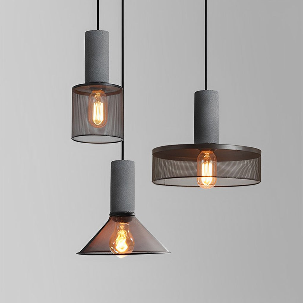 Creative Metal Meshed Black Industrial Style Pendant