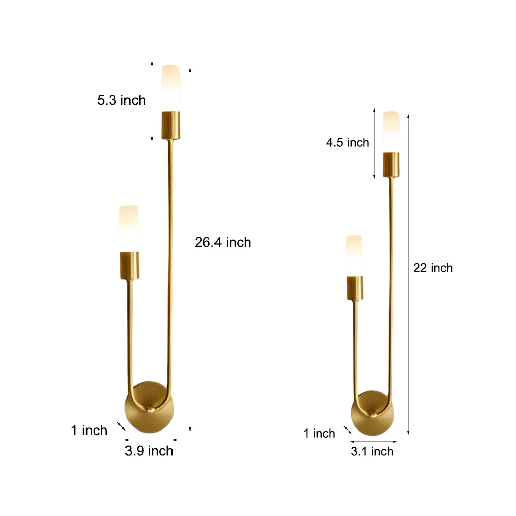 [Open-Box]Modern Double Heads Wall Sconce Creative Luxury Metal Light