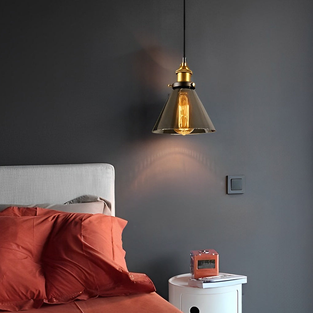 Open-Box Retro Creative Glass Electroplated Smoke Gray