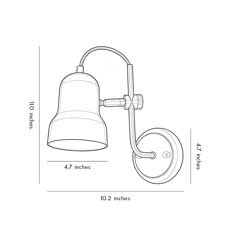 Adjustable Wall Lights Bauhaus Vintage Metal Reading