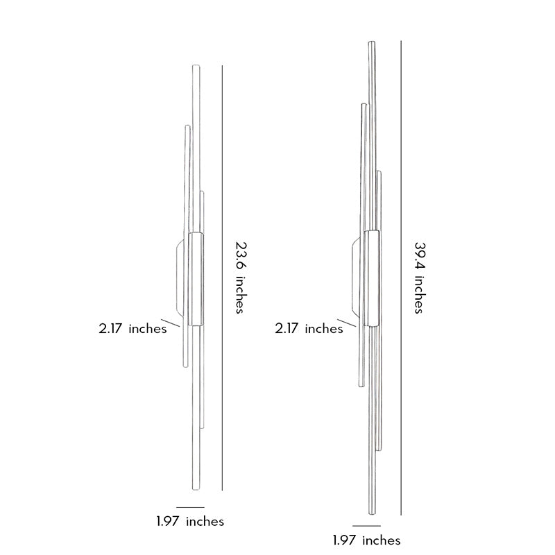 Contemporary Linear Wall Sconce Minimalist Solid
