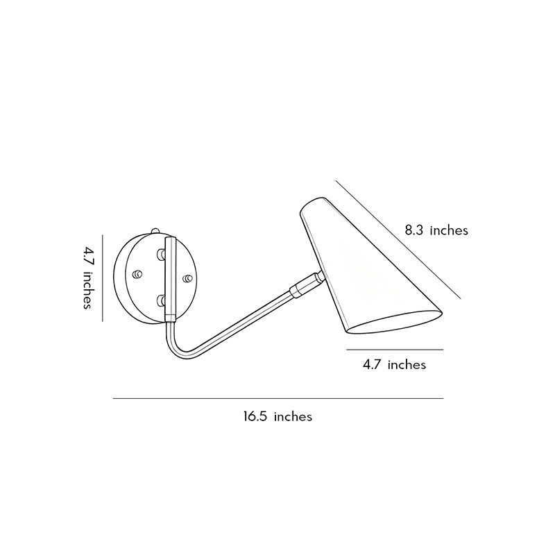 Adjustable Swing Arm Sconce Nordic Minimalist Wall