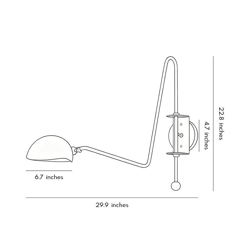 Swing Arm Wall Sconces Nordic Minimalist Adjustable