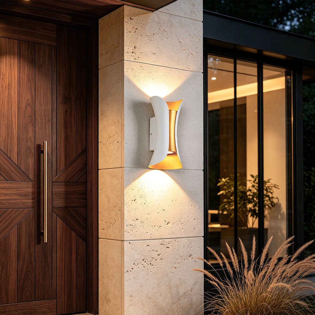Open-Box Up Down Lighting Wall Lights Modern Curved LED