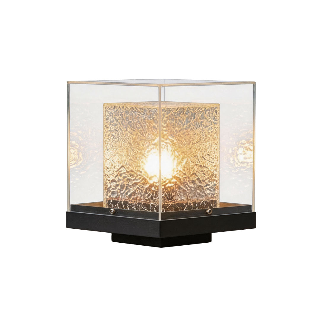 Small Outdoor Pillar Lights Courtyard Metal